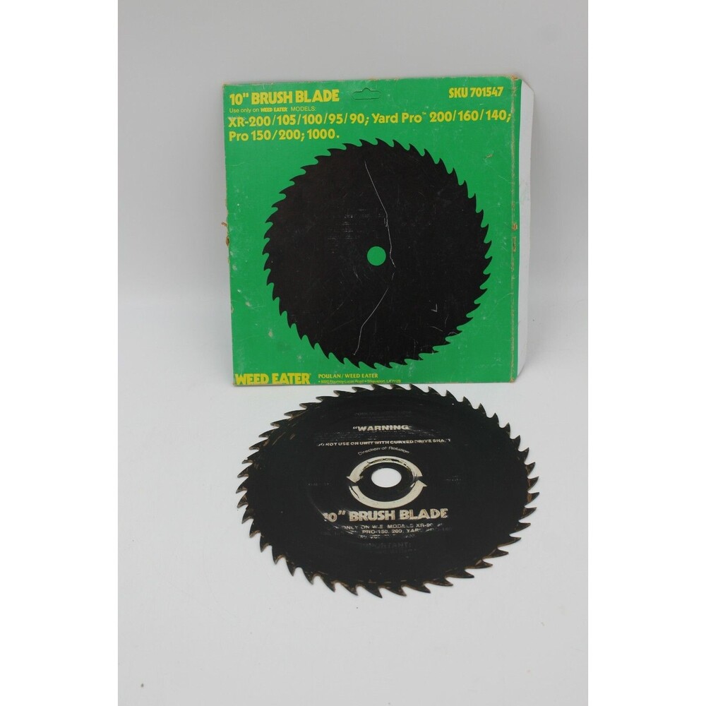 Vintage Poulan 701547 Brushwacker 10" Weed Eater Brush Blade Metal Teeth Wheel